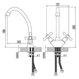 Смеситель Lemark Standart LM2104C