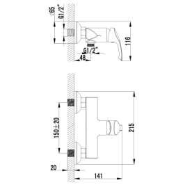 Смеситель Lemark plus Strike LM1103C