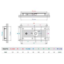 Душевой поддон Novellini Olympic Plus (120x80 см) Gray