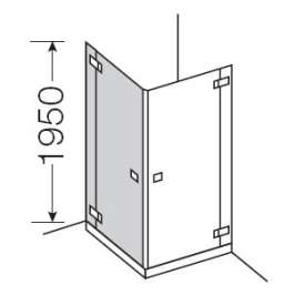 Душевая дверь Provex E-lite 0005-ET-05-GL L 100 см