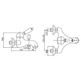 Смеситель Cezares VINTAGE-VM-01-Sw