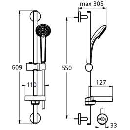 Душевой гарнитур Ideal Standard IdealRain B9503AA