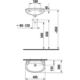 Рукомойник Jika Lyra 40 1527.1 (L)