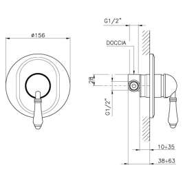 Смеситель Nicolazzi Signal 3406 BZ 75