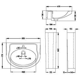 Раковина Santek Форум WH110551