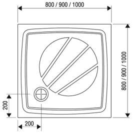 Душевой поддон Ravak PERSEUS PRO-100